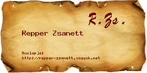 Repper Zsanett névjegykártya